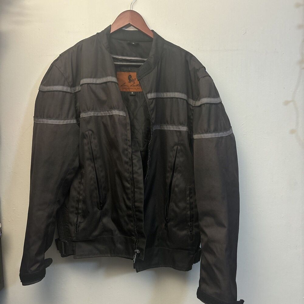 Leon Leather Co Inc Motorcycle Jacket Mens Size XL